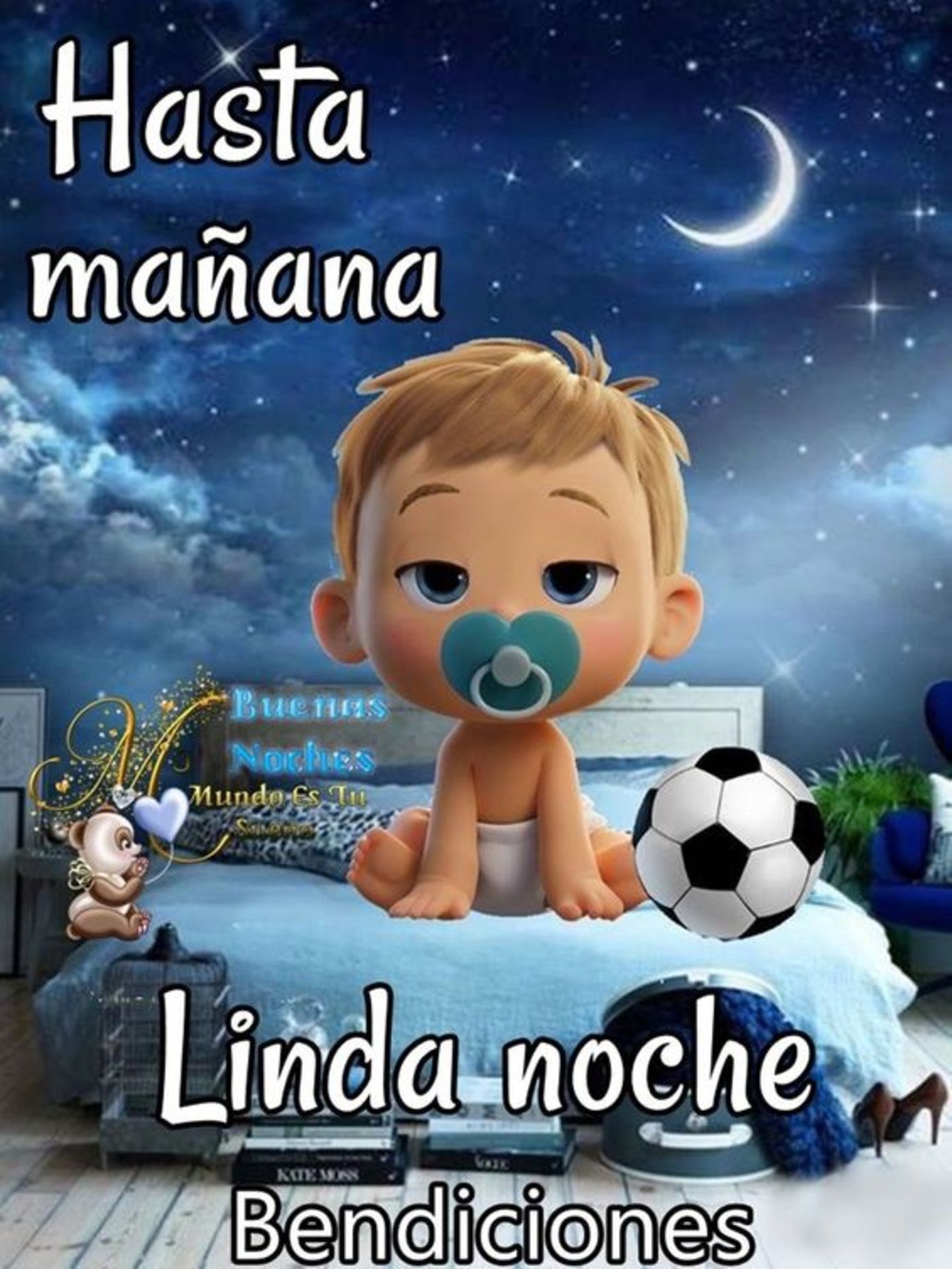 Hasta mañana, linda noche bendiciones