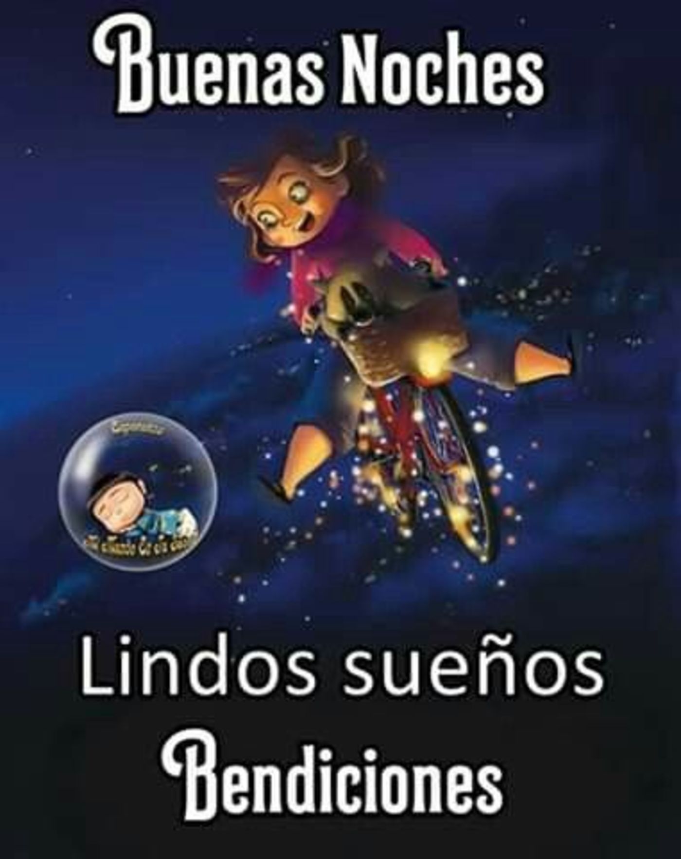 Buenas noches, lindo sueños bendiciones