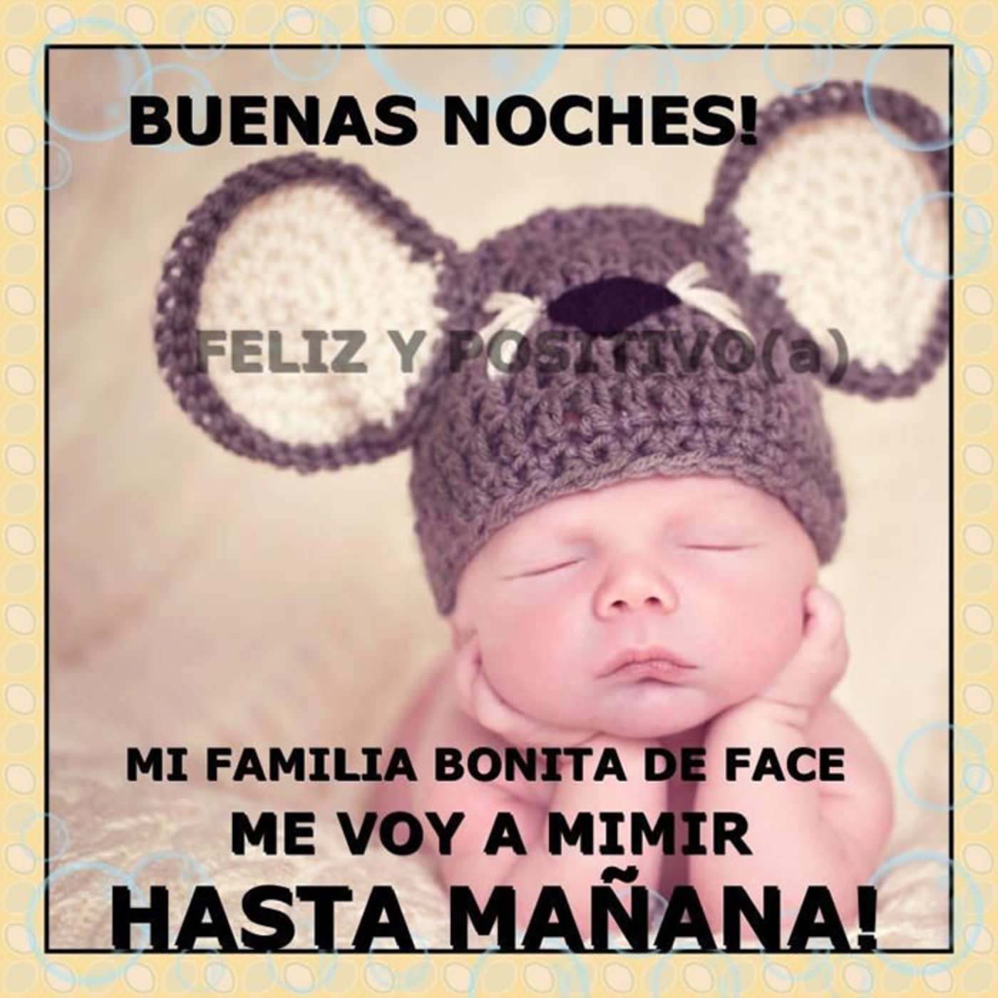 Buenas noches mi familia bonita de face me voy a mimir hasta mañana