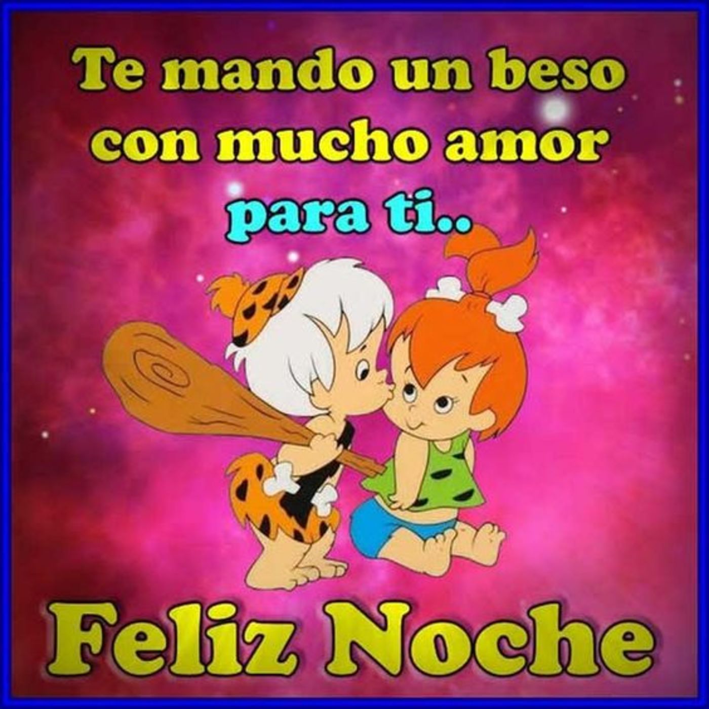 Te mando un beso con mucho amor para ti. Feliz noche