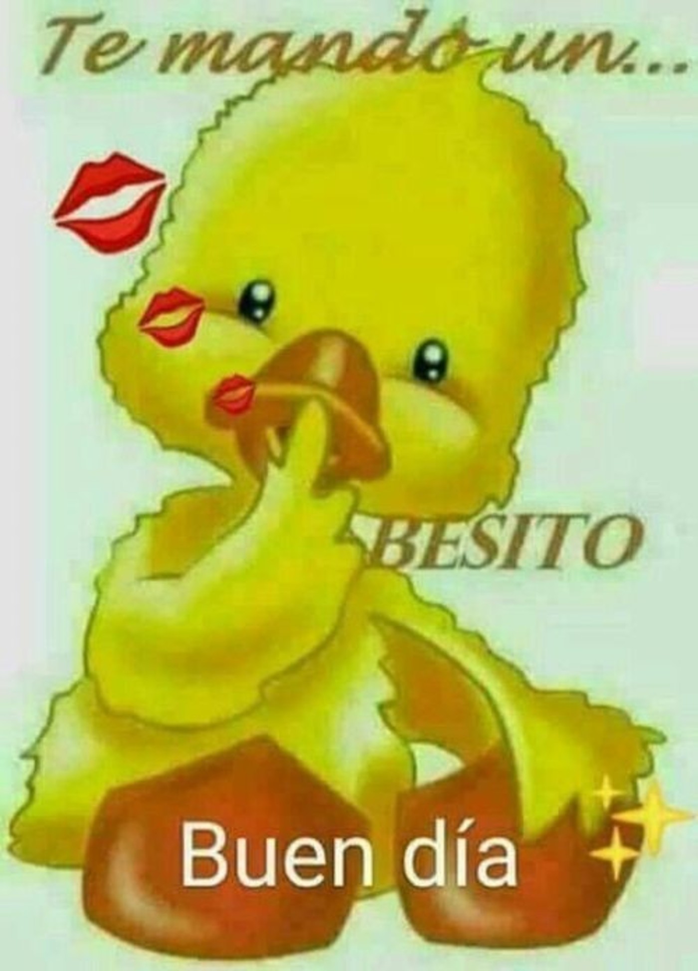 Te mando un besito, buen dia