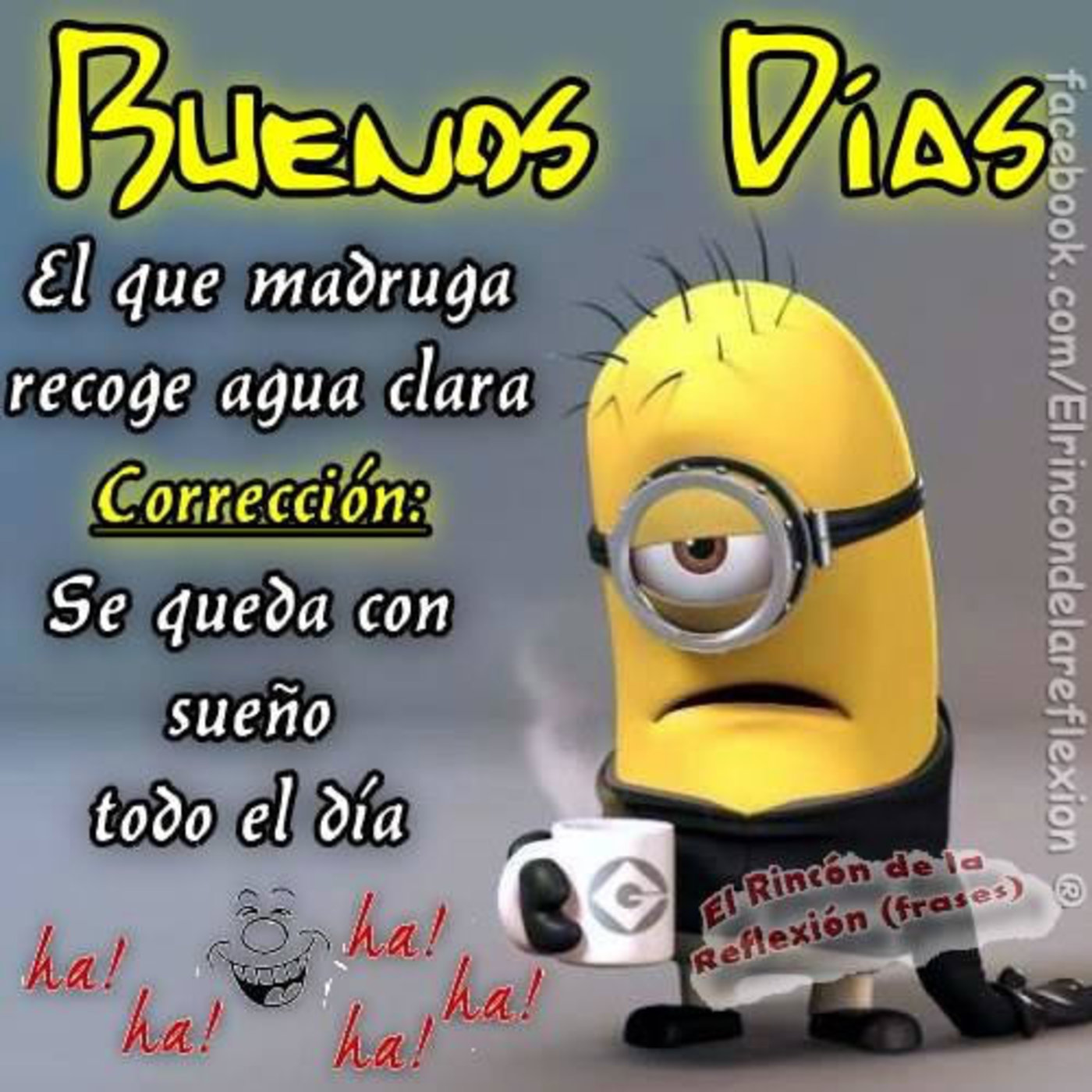 Buenos días con minions