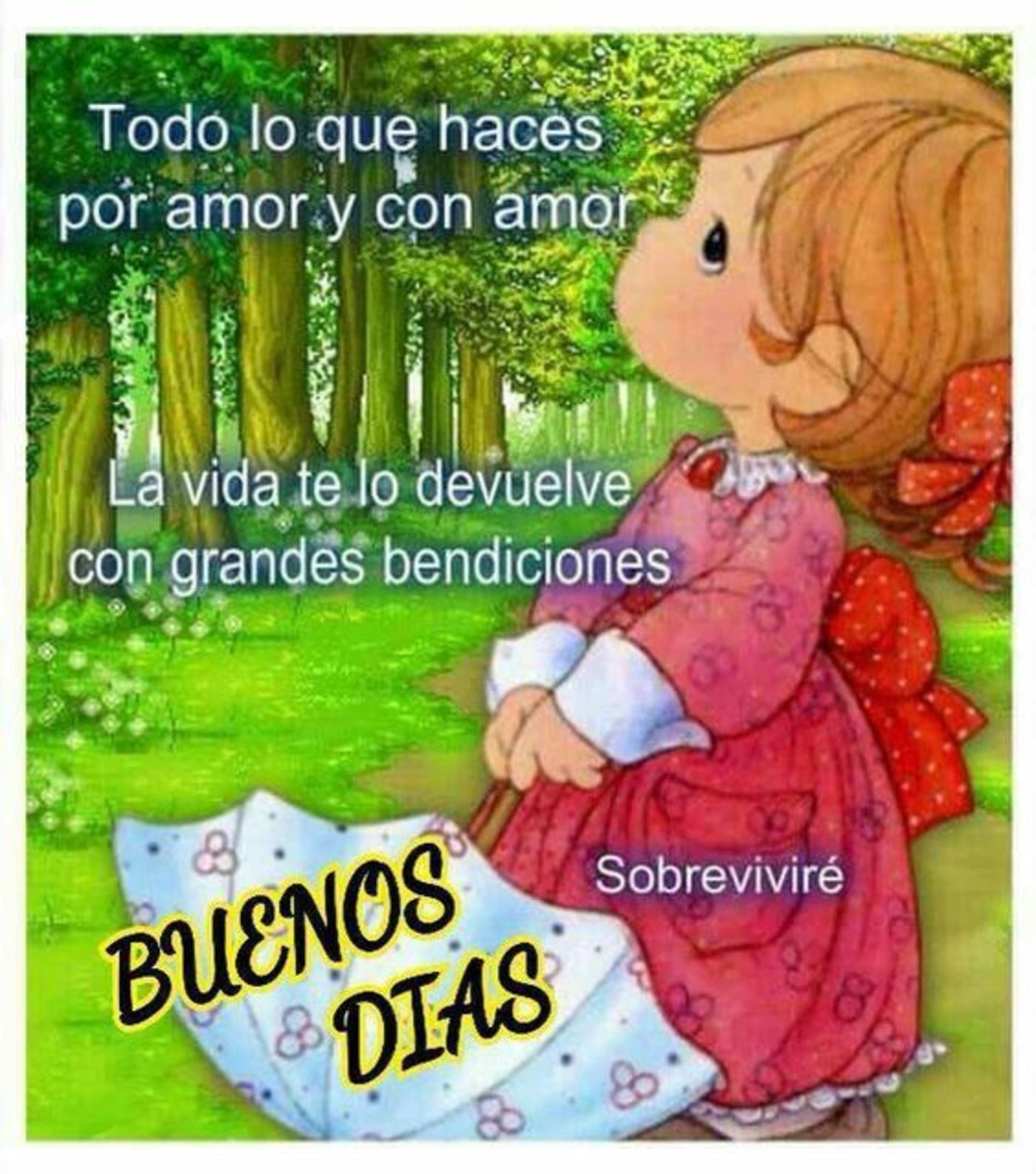 Todo que haces por amor y con amor, la vida te lo devuelve con grandes bendiciones. Buenos días