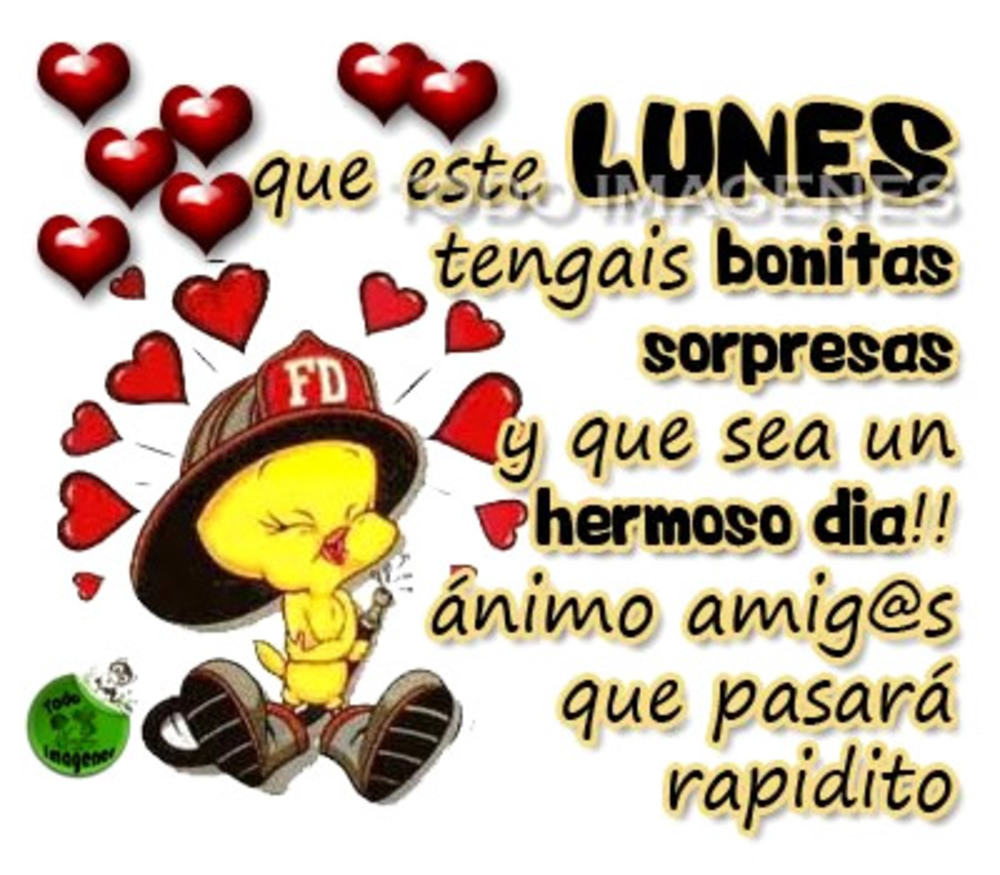 Que este lunes tengáis bonitas sorpresas y que sea un hermoso dia! Animo amigas que pasarà rapidito