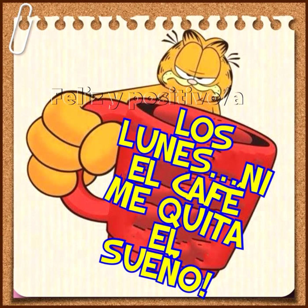 Los lunes..ni el café me quita el sueno!