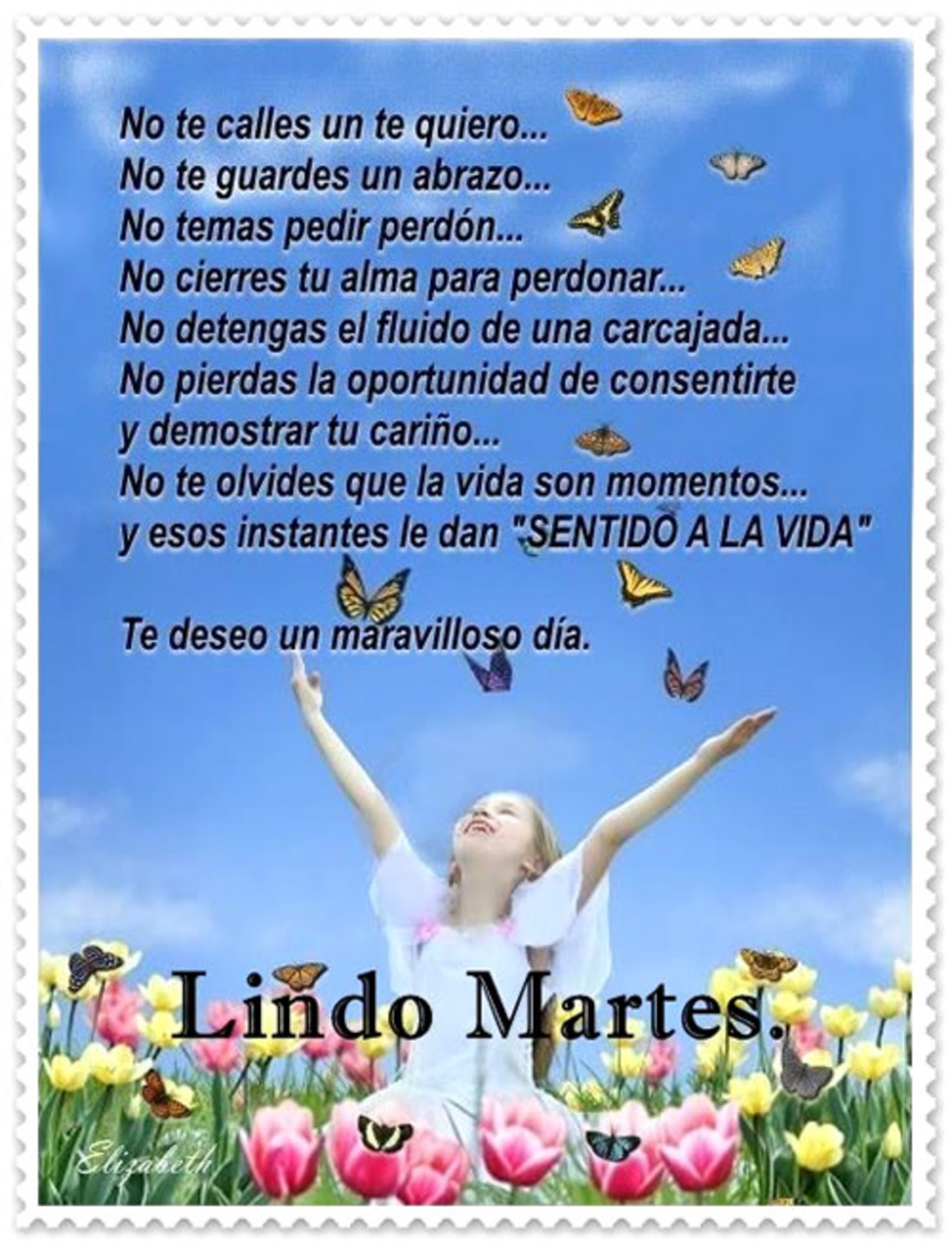 Lindo martes con frases