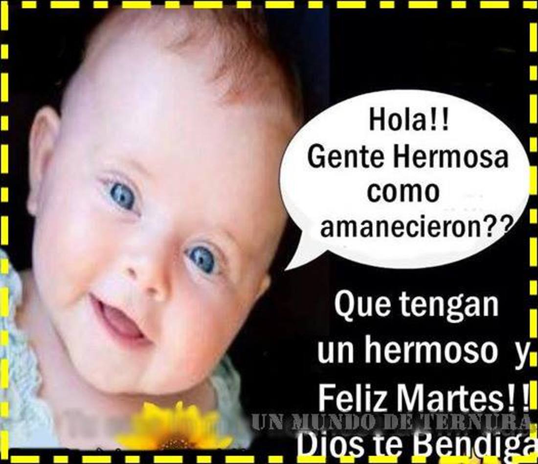 Que tengan un hermoso y feliz martes!! Dios te bendiga