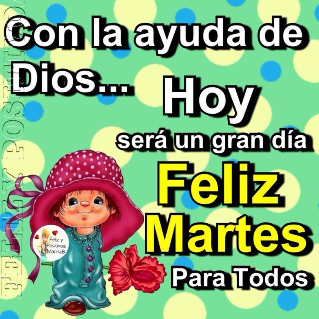 Con la ayuda de Dios...Hoy sera yn gran dia Feliz Martes para todos