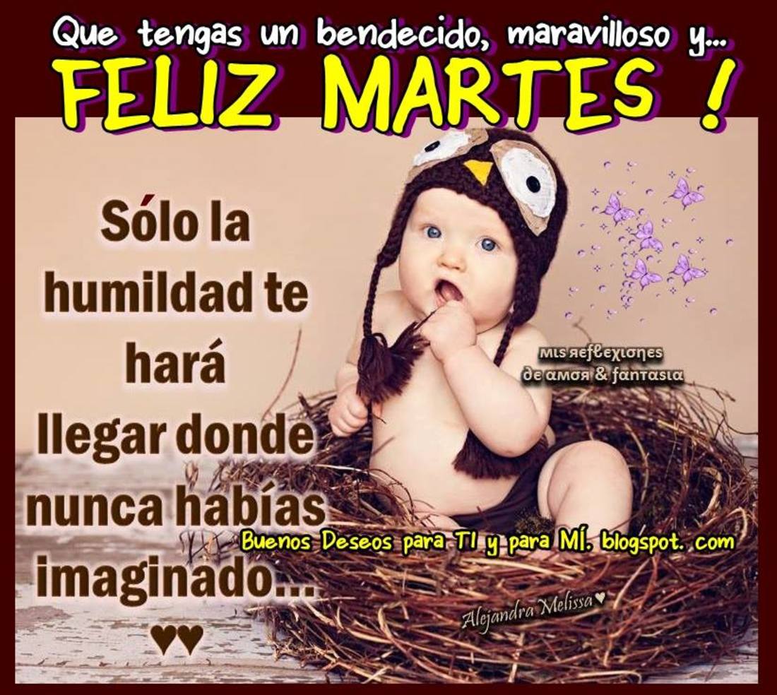 Que tengas un bendicido, maravilloso y feliz martes!