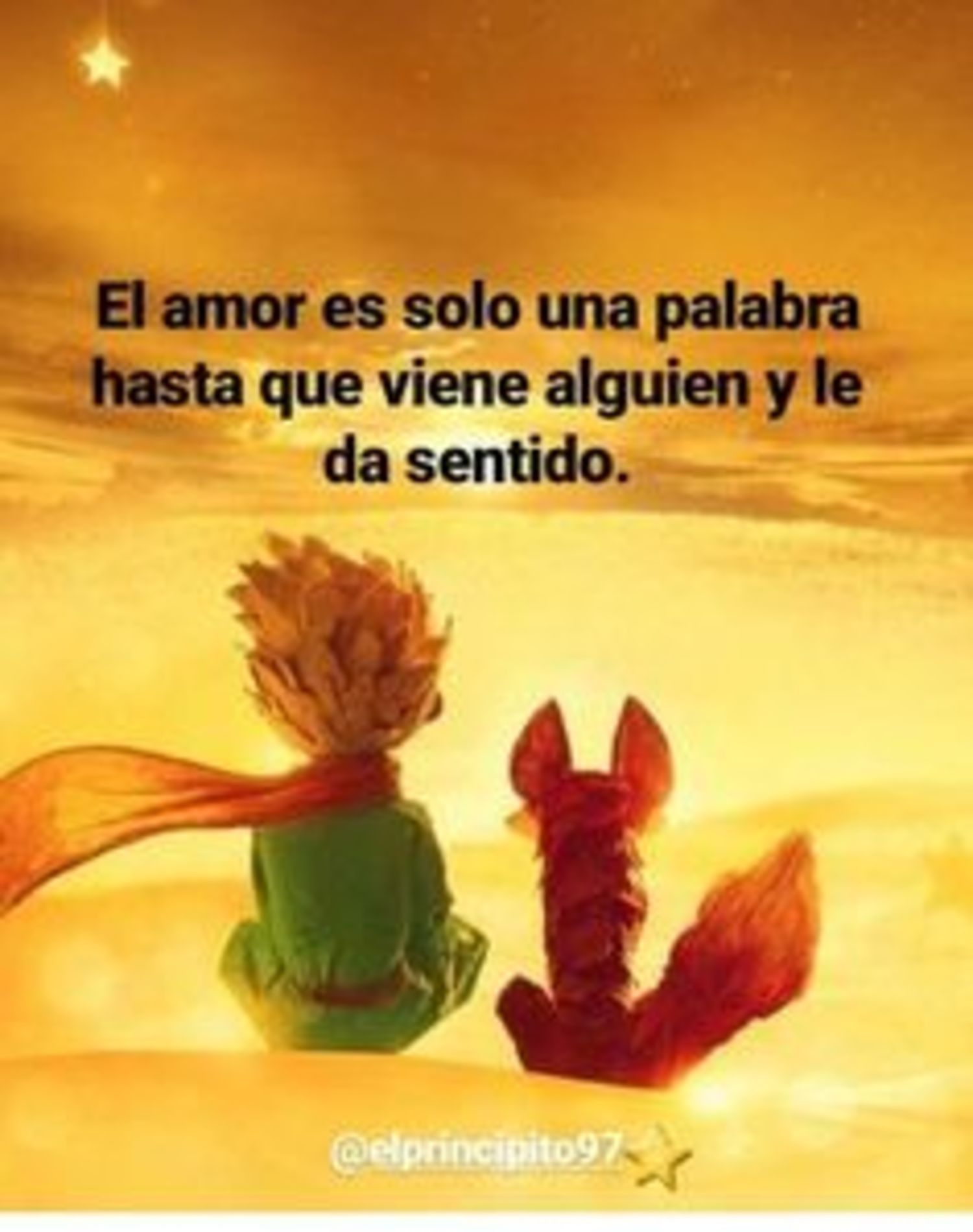 El amor es solo una palabra hasta que viene alguien y le da sentido