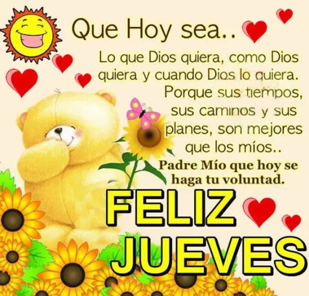 Feliz Jueves con hermosas frases