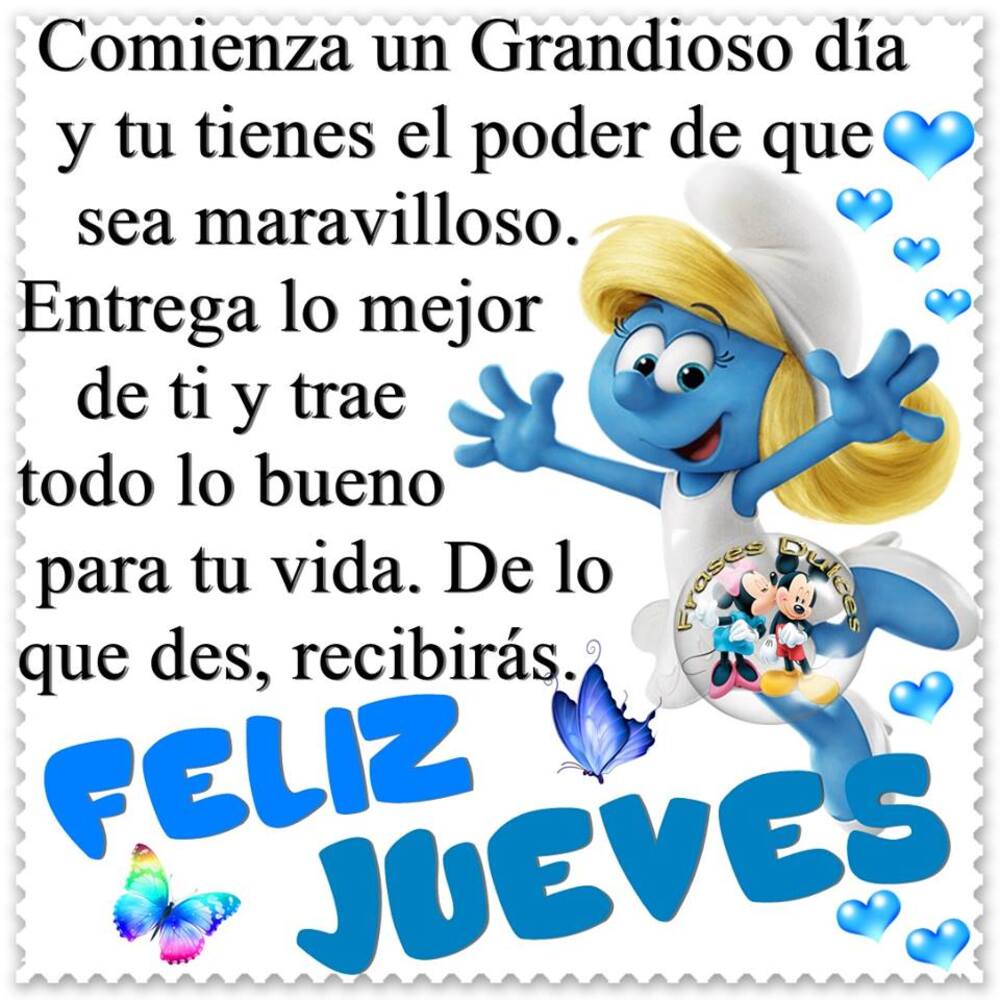 Feliz jueves con lindas frases