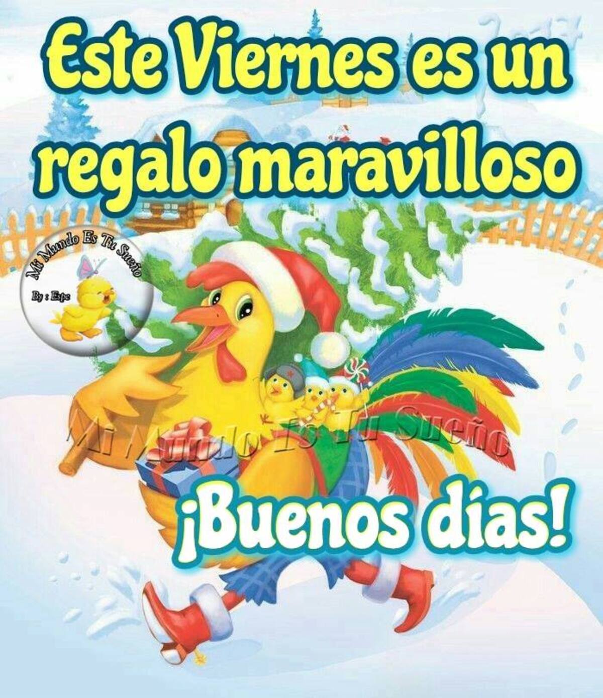 Este viernes es un regalo maravilloso! Buenos Dias!