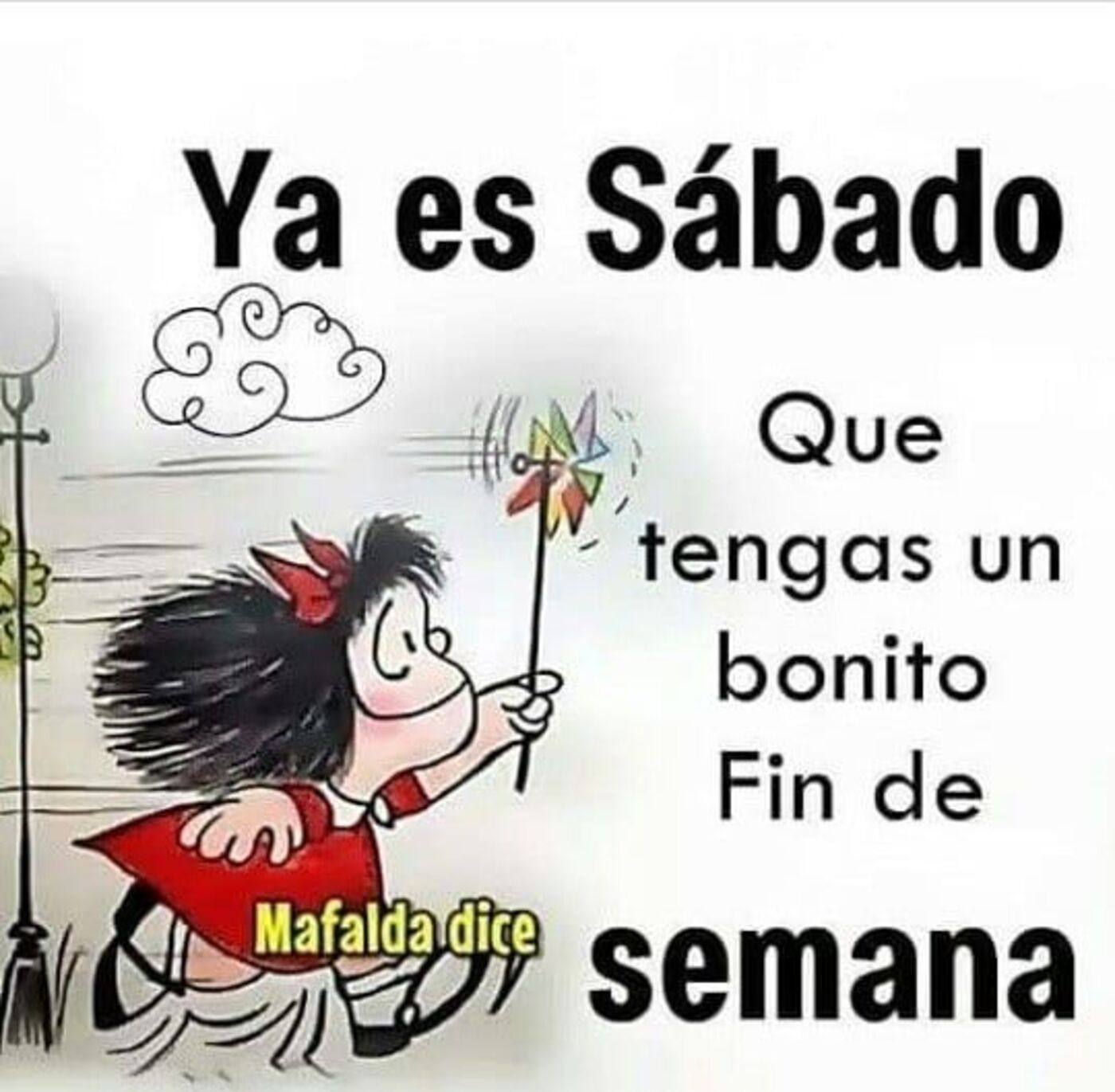 Ya es sábado! Que tengas un bonito fin de semana