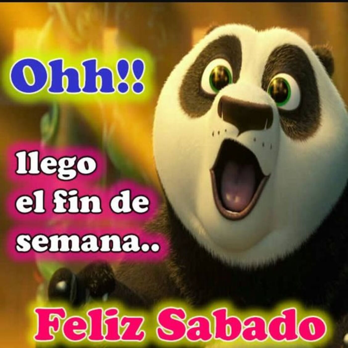 Ohh!! Llego el fin del semana.. Feliz sábado 