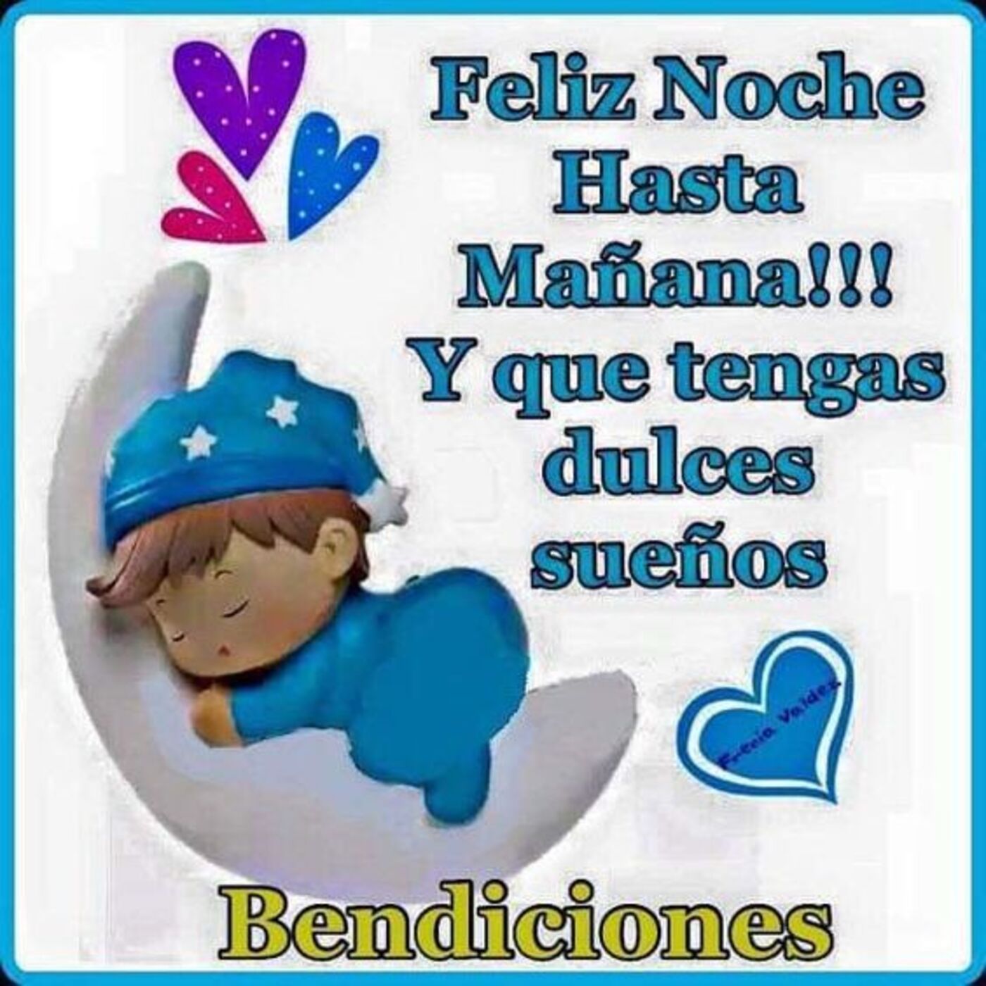 Feliz noche hasta mañana!! Y que tengas dulces sueños...bendiciones