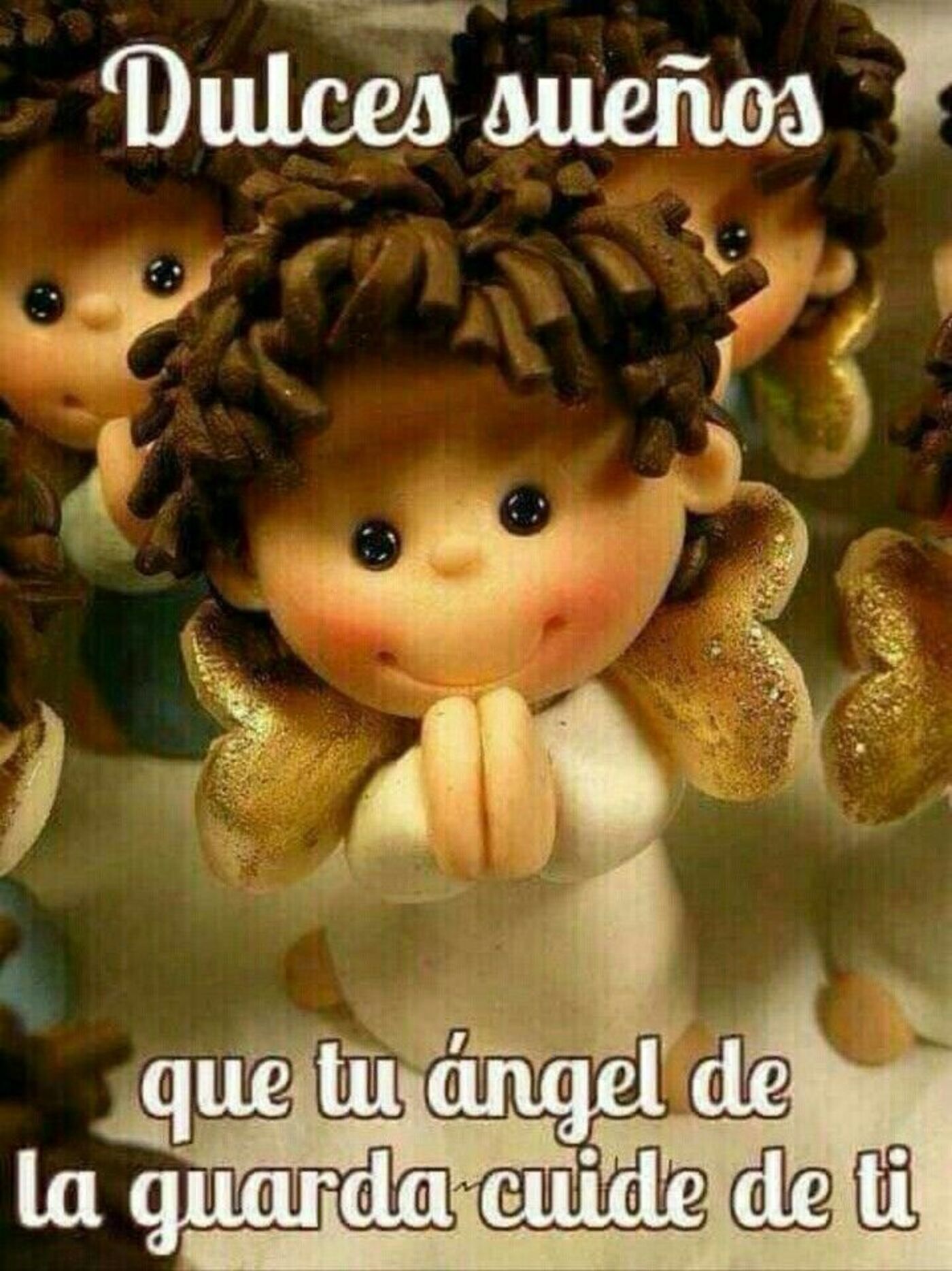 Dulces sueños que tu angel de la guarda cuide de ti