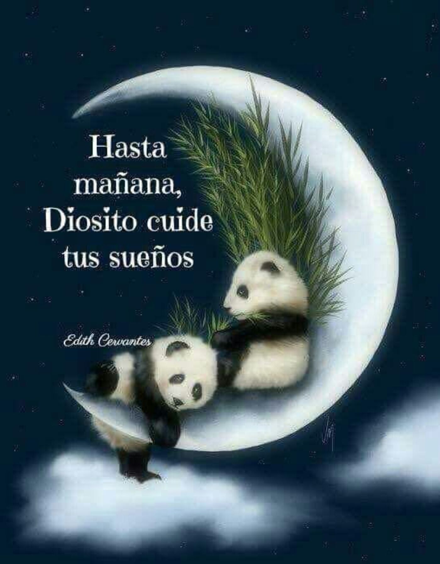 Hasta mañana, Diosito cuide tus sueños