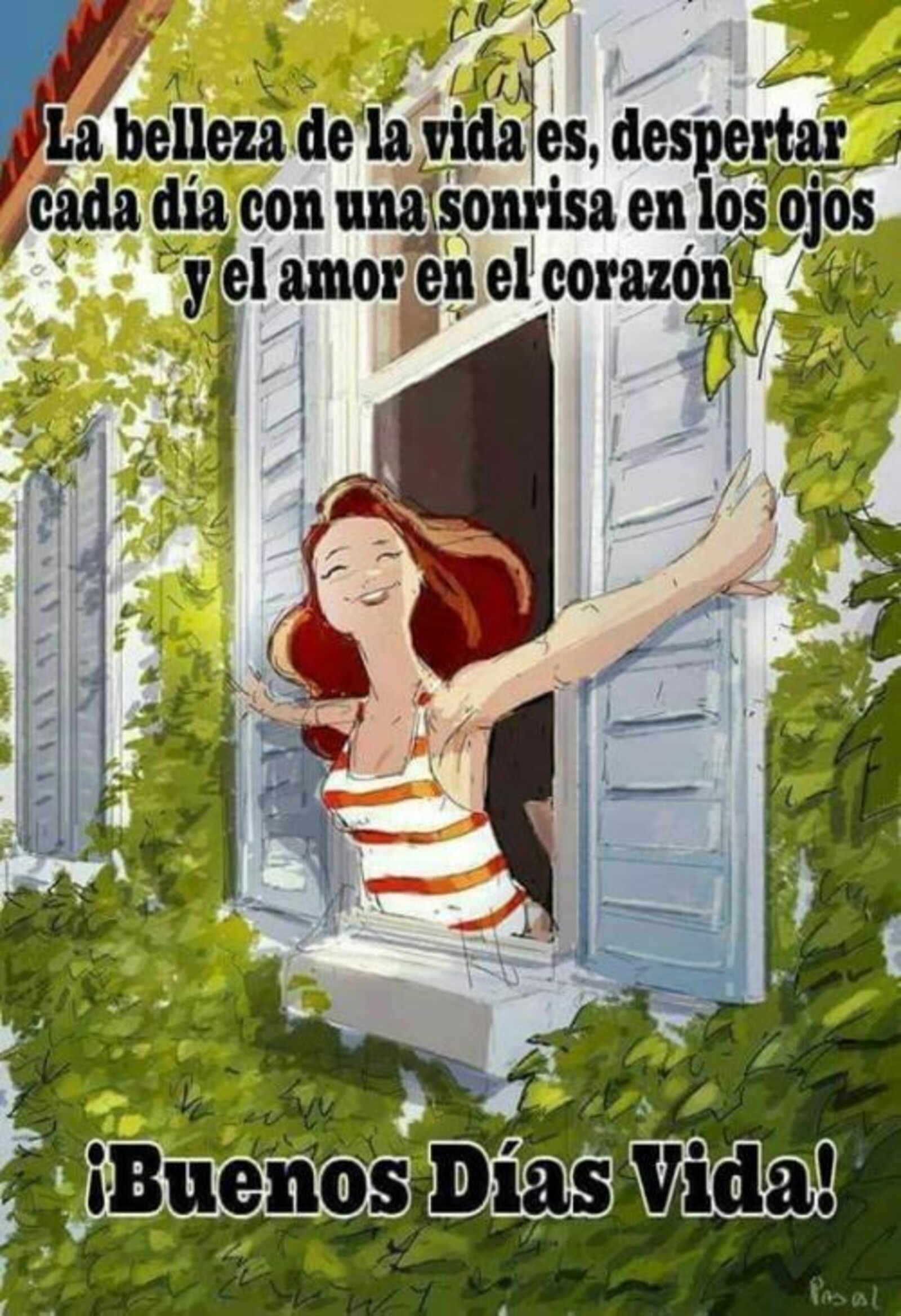 La belleza de la vida es, despertar cada día con una sonrisa en los ojos y el amor en el corazón!! buenos dias vida!!