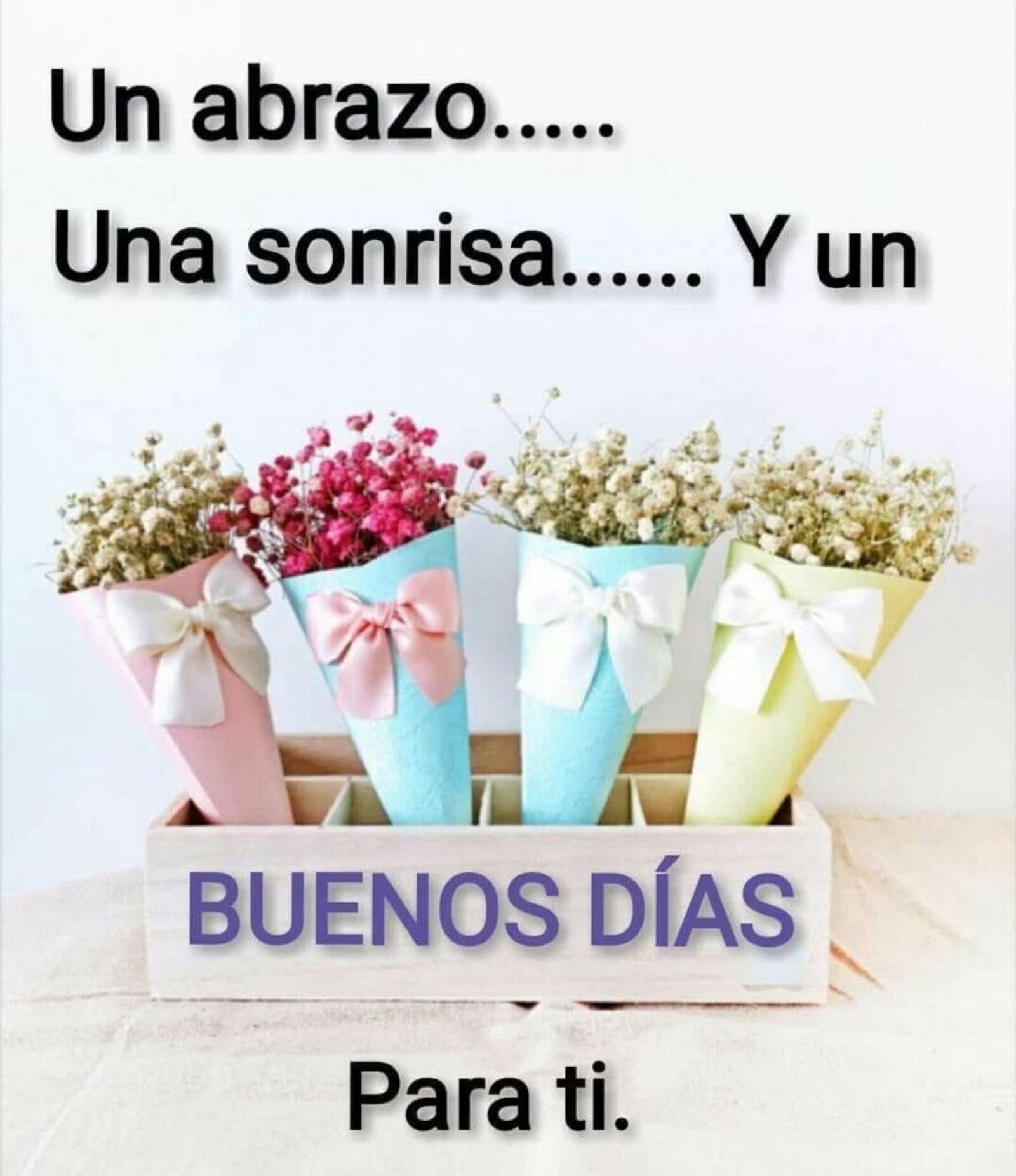 Un abrazo...una sonrisa...y un Buenos días para ti