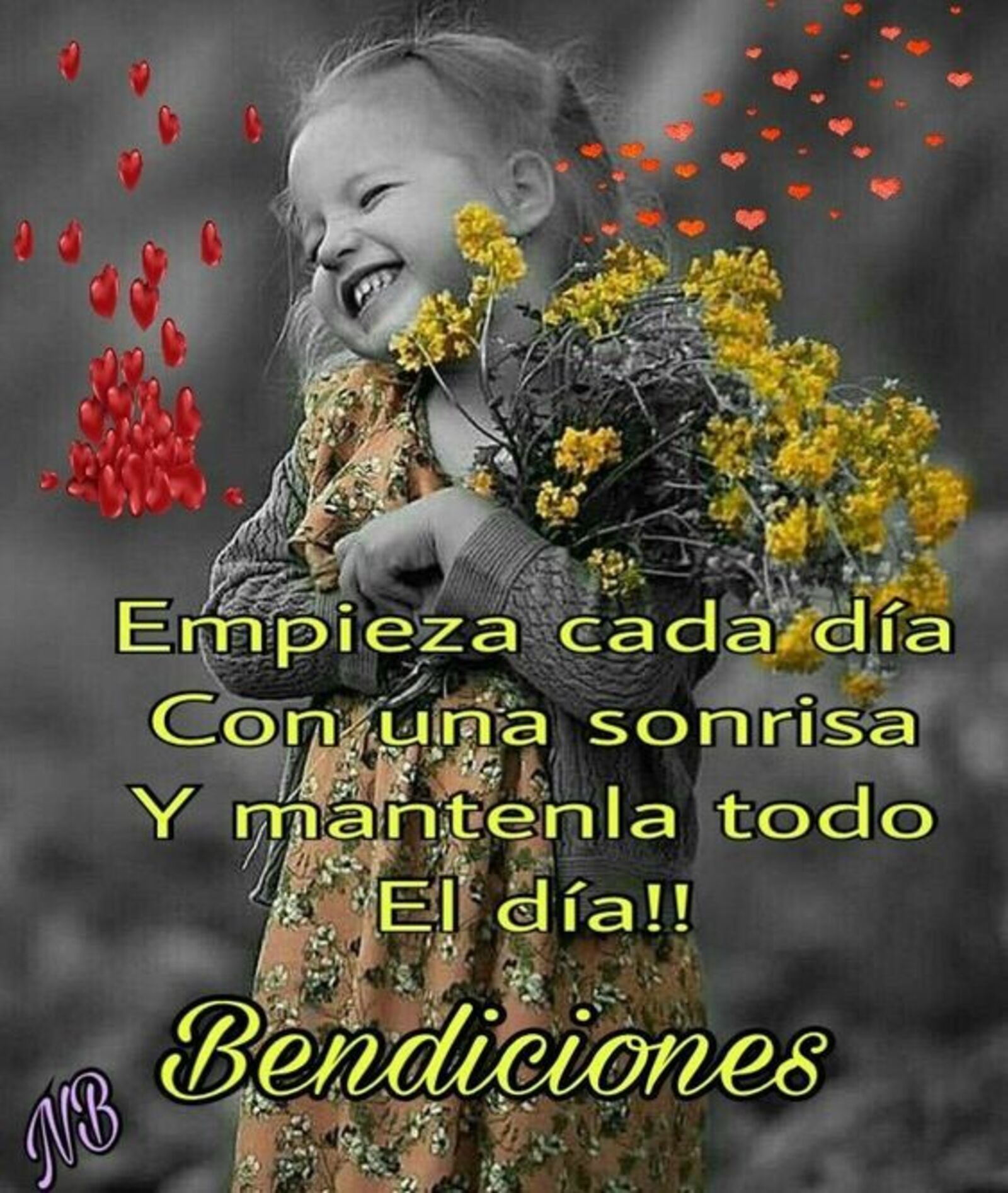 Empieza cada día con una sonrisa y mantenla todo el día!! Bendiciones