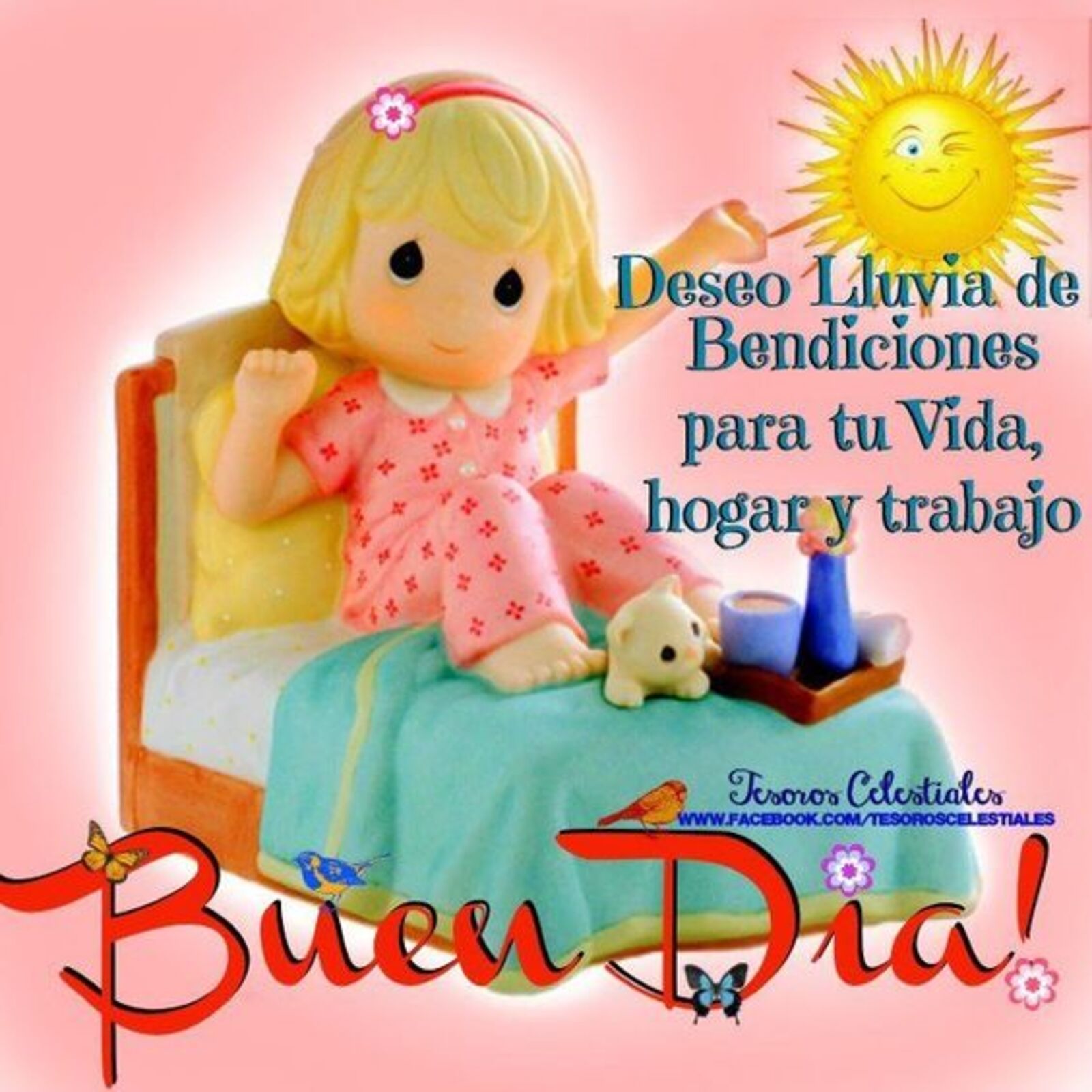 Deseo lluvia de bendiciones para tu vida, hogar y trabajo...Buen dia!!