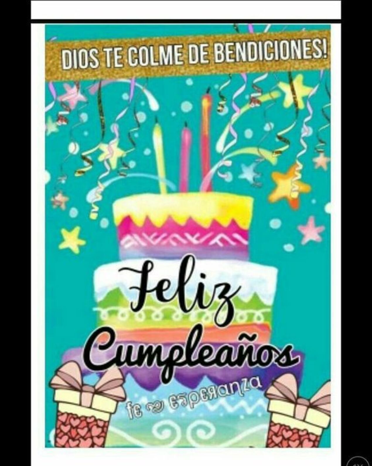 Dios te colme de bendiciones! Feliz cumpleaños