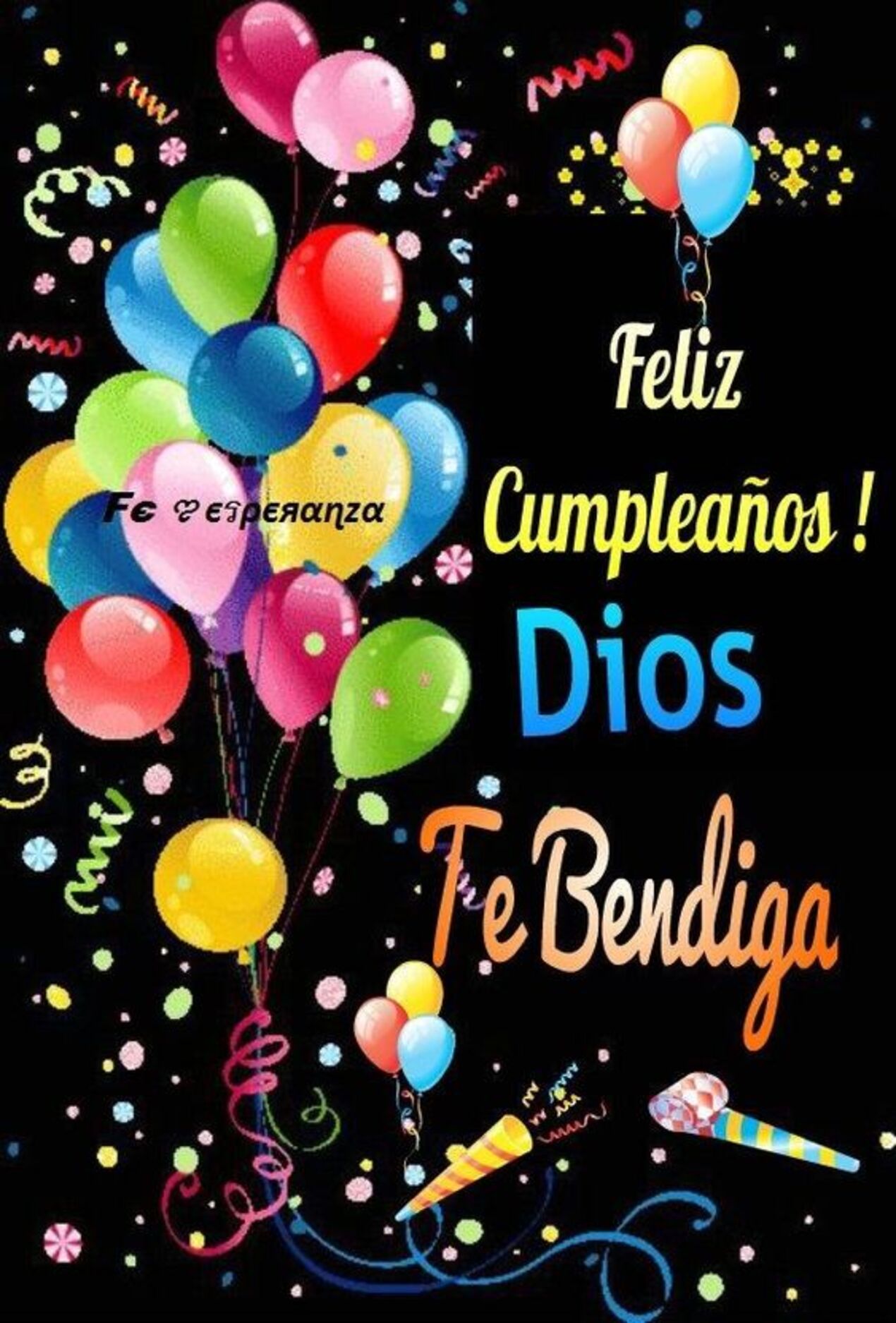 Feliz cumpleaños! Dios te bendiga