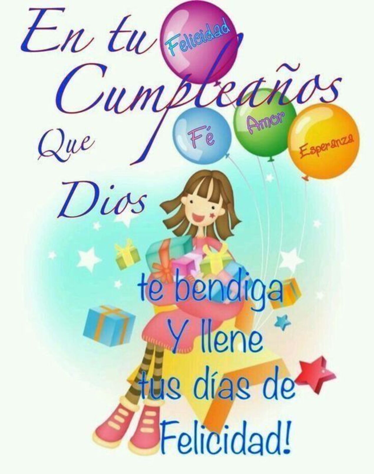 En tu cumpleaños que Dios te bendiga y llene tus días de felicidad!!