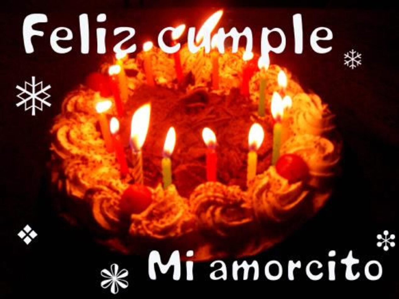 Feliz cumple mi amorcito