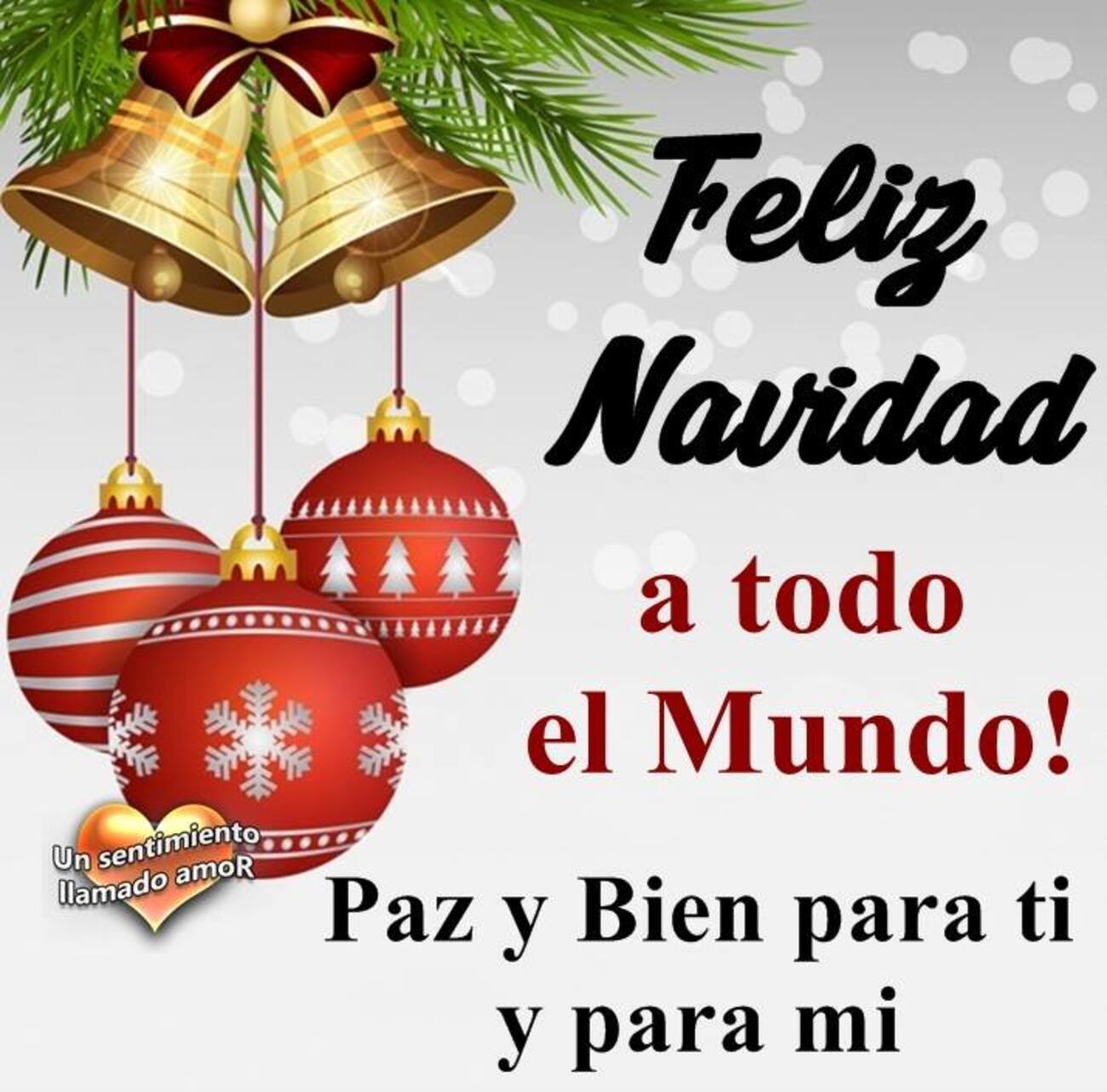 Feliz Navidad a todo el mundo! paz y bien para ti y para mi