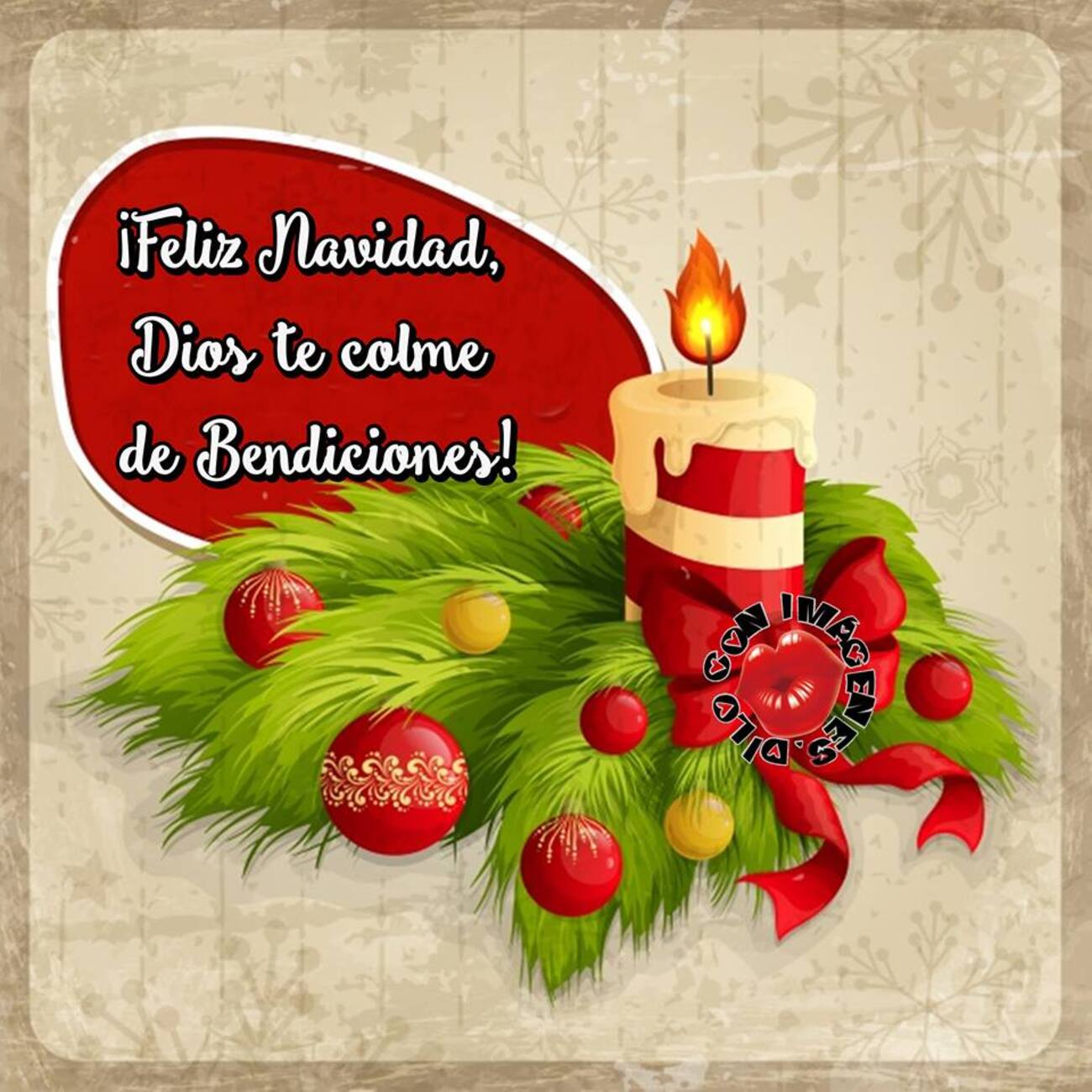 Feliz Navidad, Dios te colme de bendiciones!