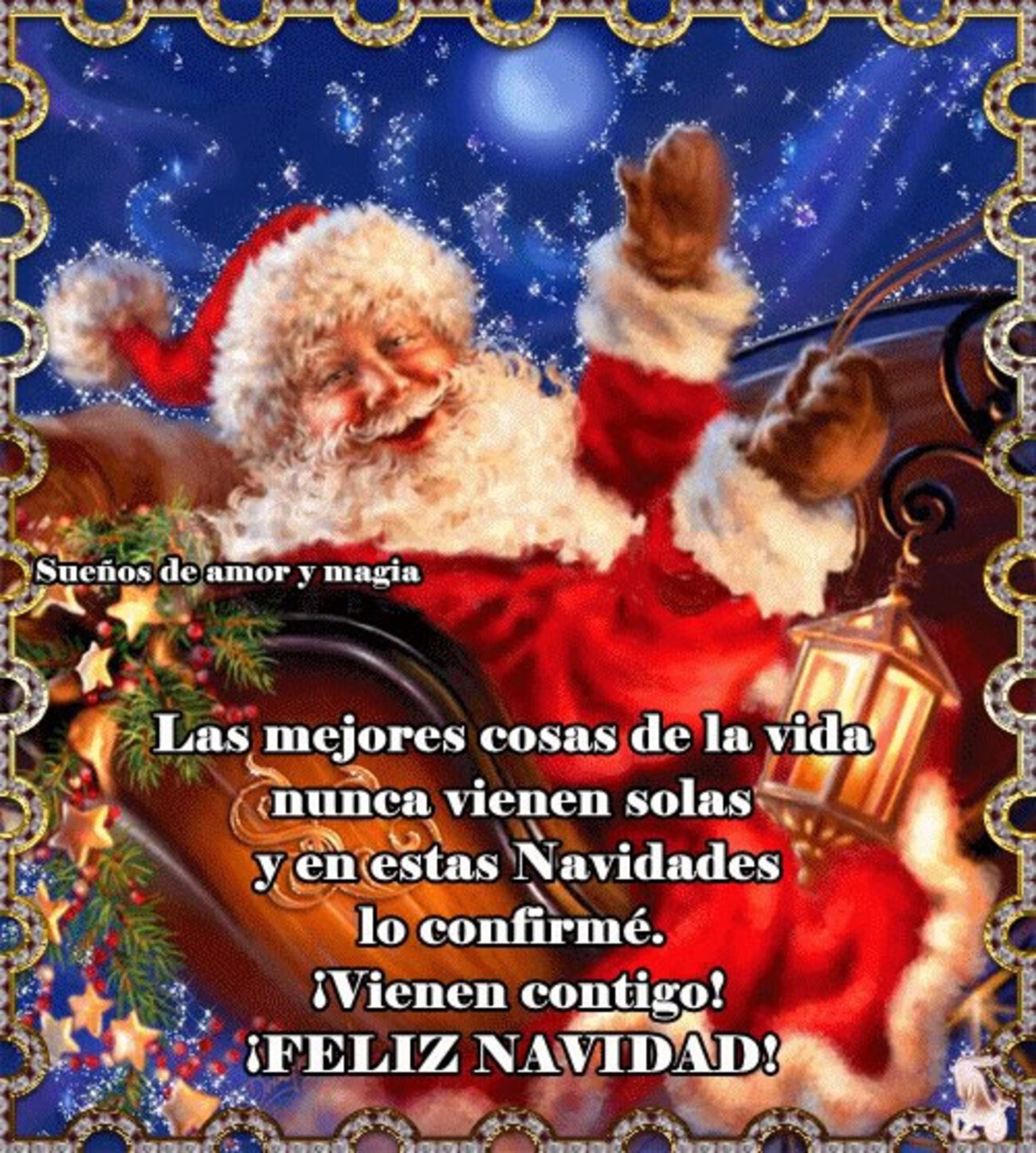 Las mejores cosas de la vida nunca vienen solas y en estas Navidades lo confirmé. Vienen contigo! Feliz Navidad!