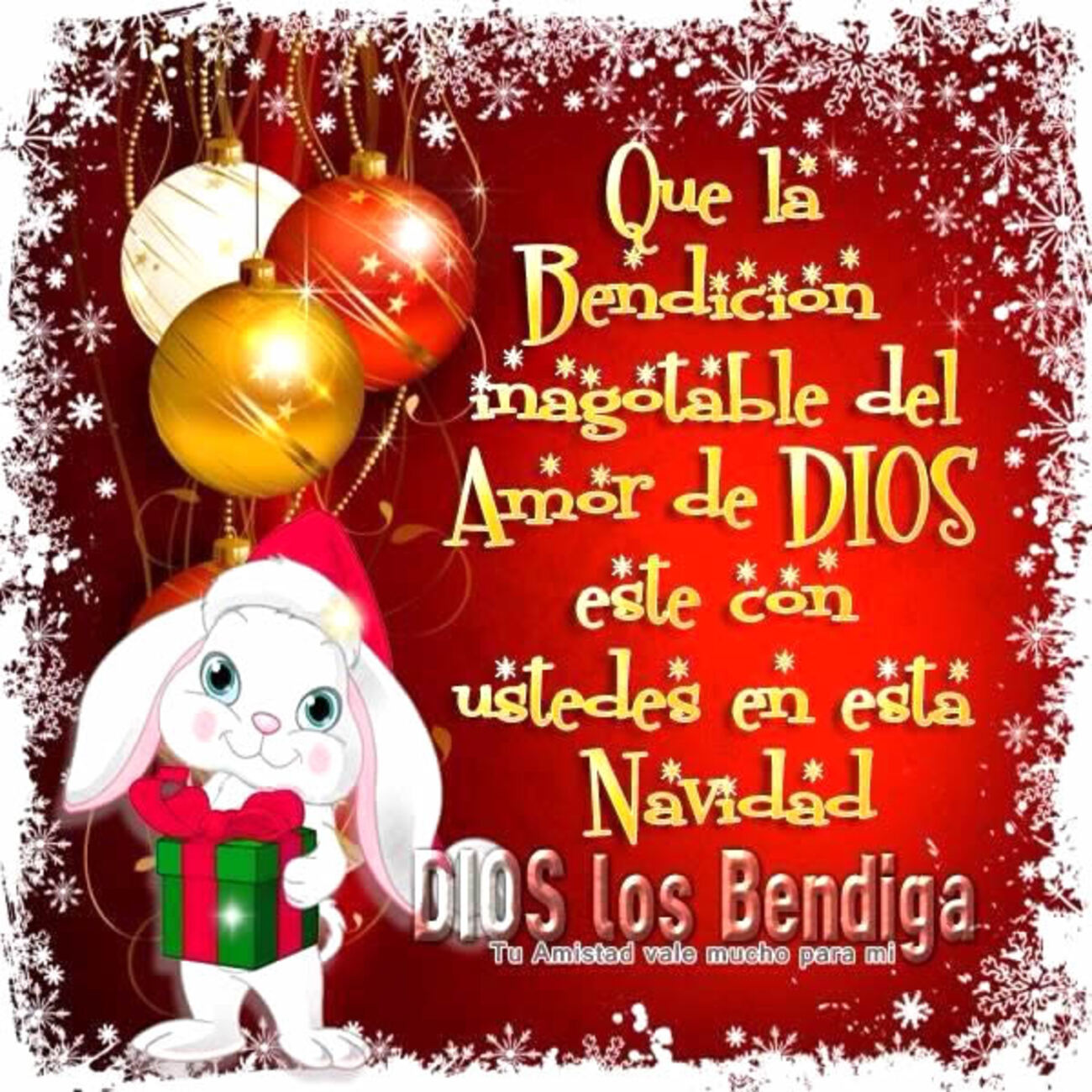 Que la bendición inagotable del amor de Dios este con ustedes en esta Navidad. Dios los bendiga