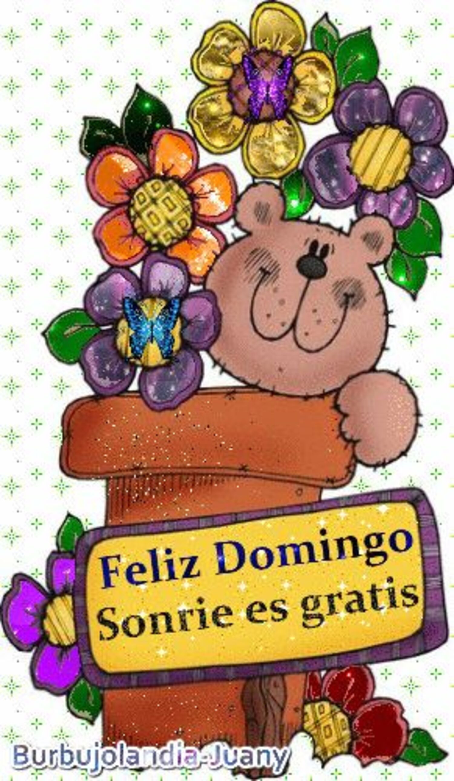 Feliz domingo sonrie es gratis