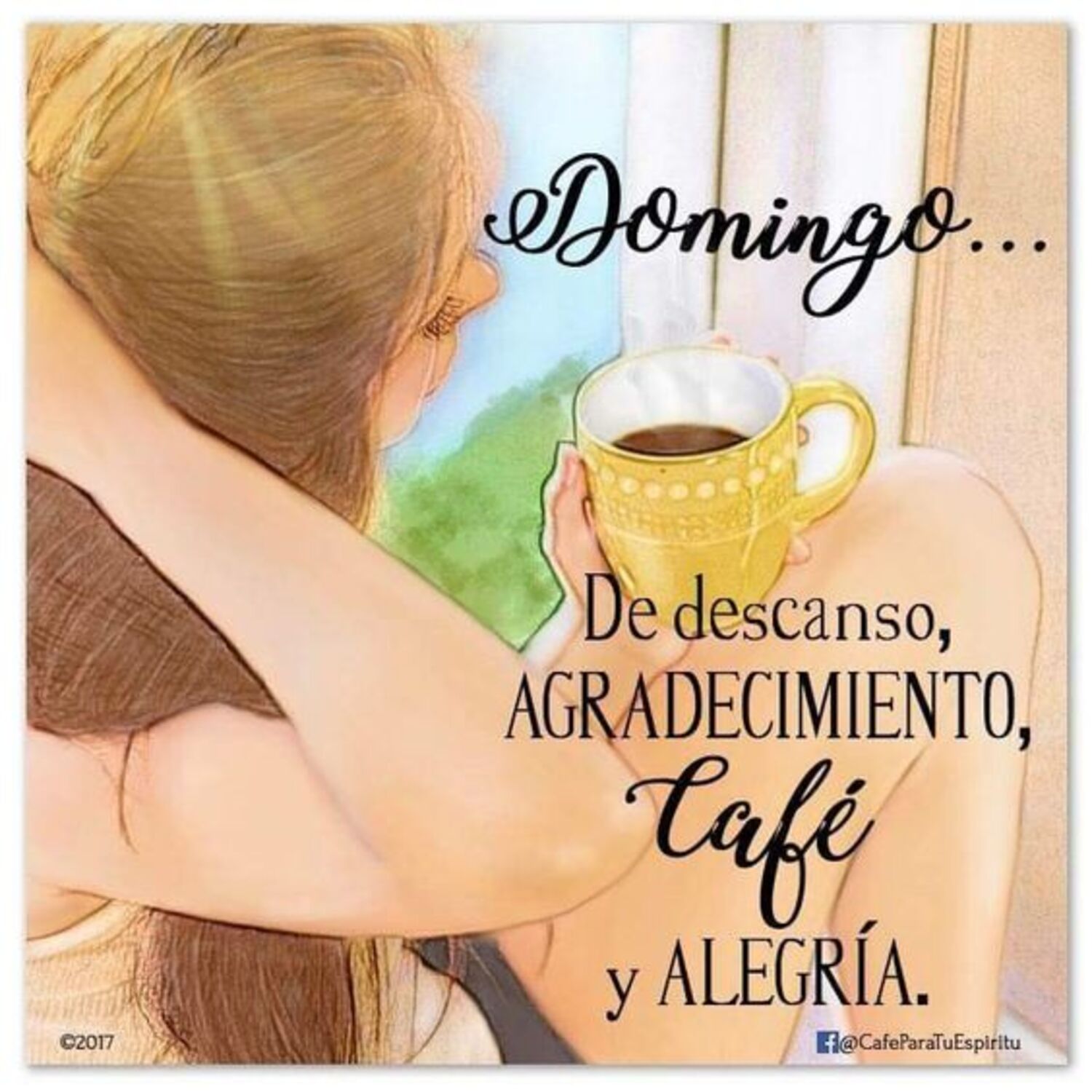 Domingo...de descanso agradecimiento, café y alegria