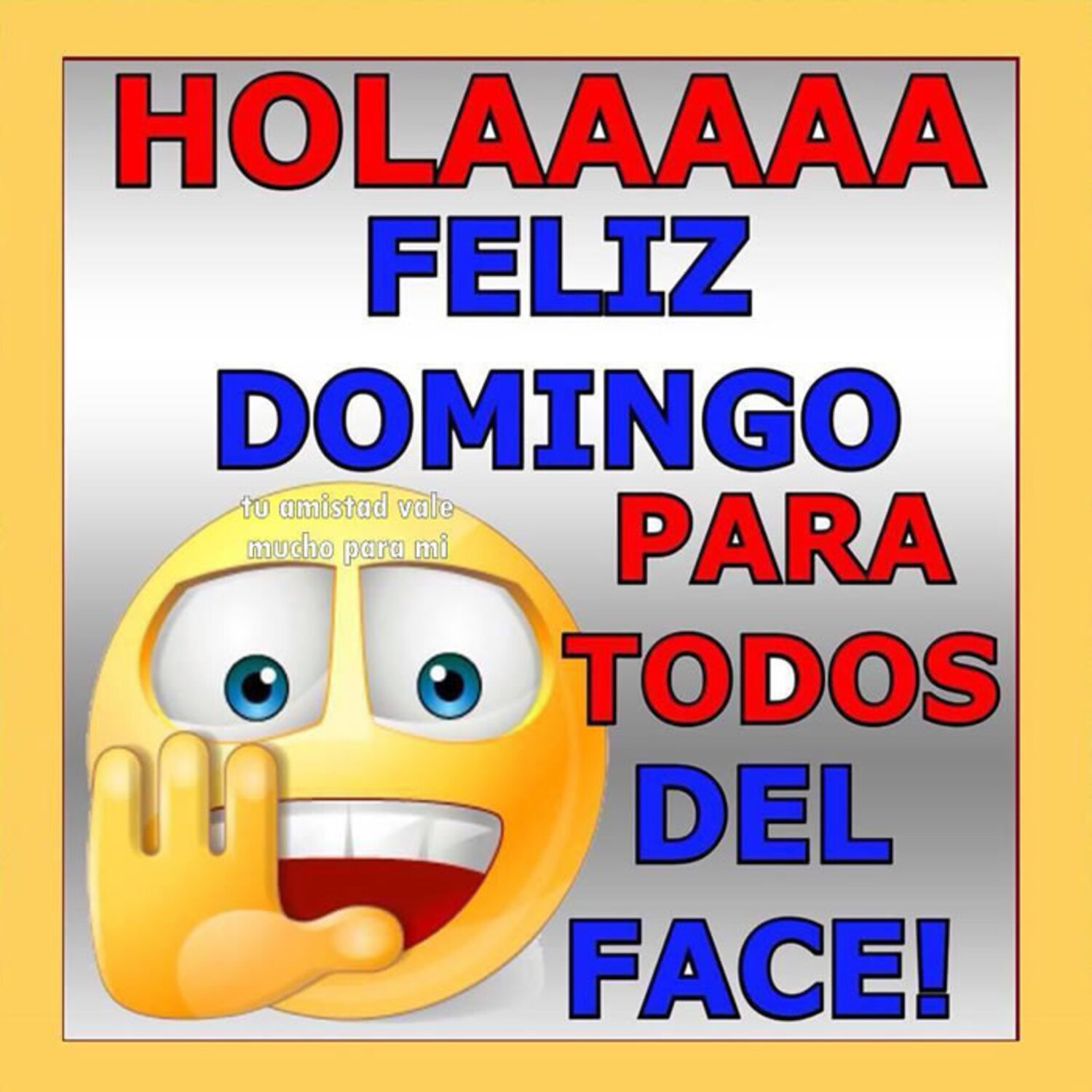 Holaaa feliz domingo para todos del face!