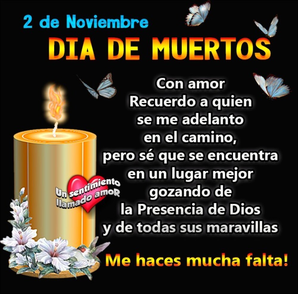 2 Noviembre Dia de muertos frases