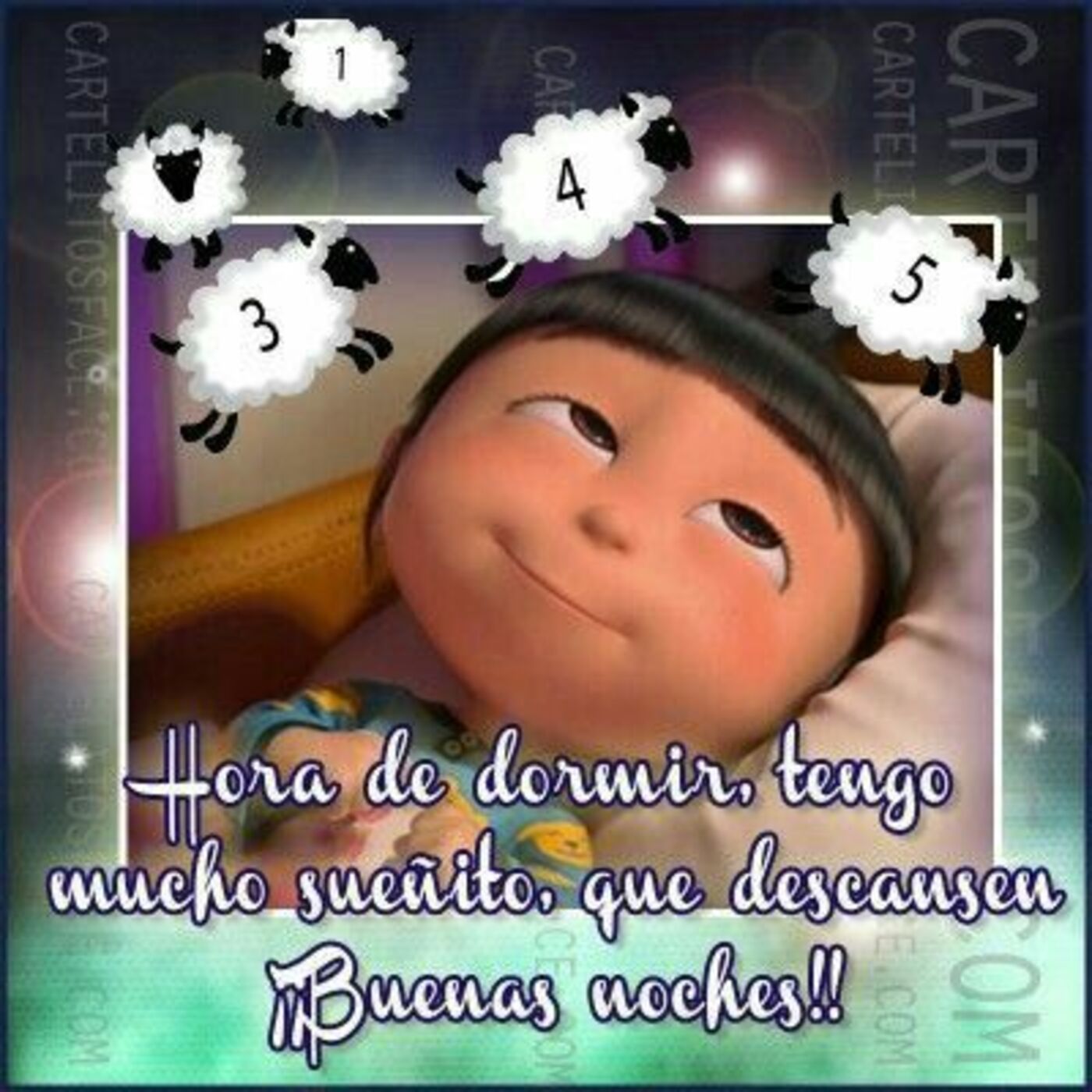 Hora de dormir, tengo mucho sueñito, que descansen!! Buenas Noches!