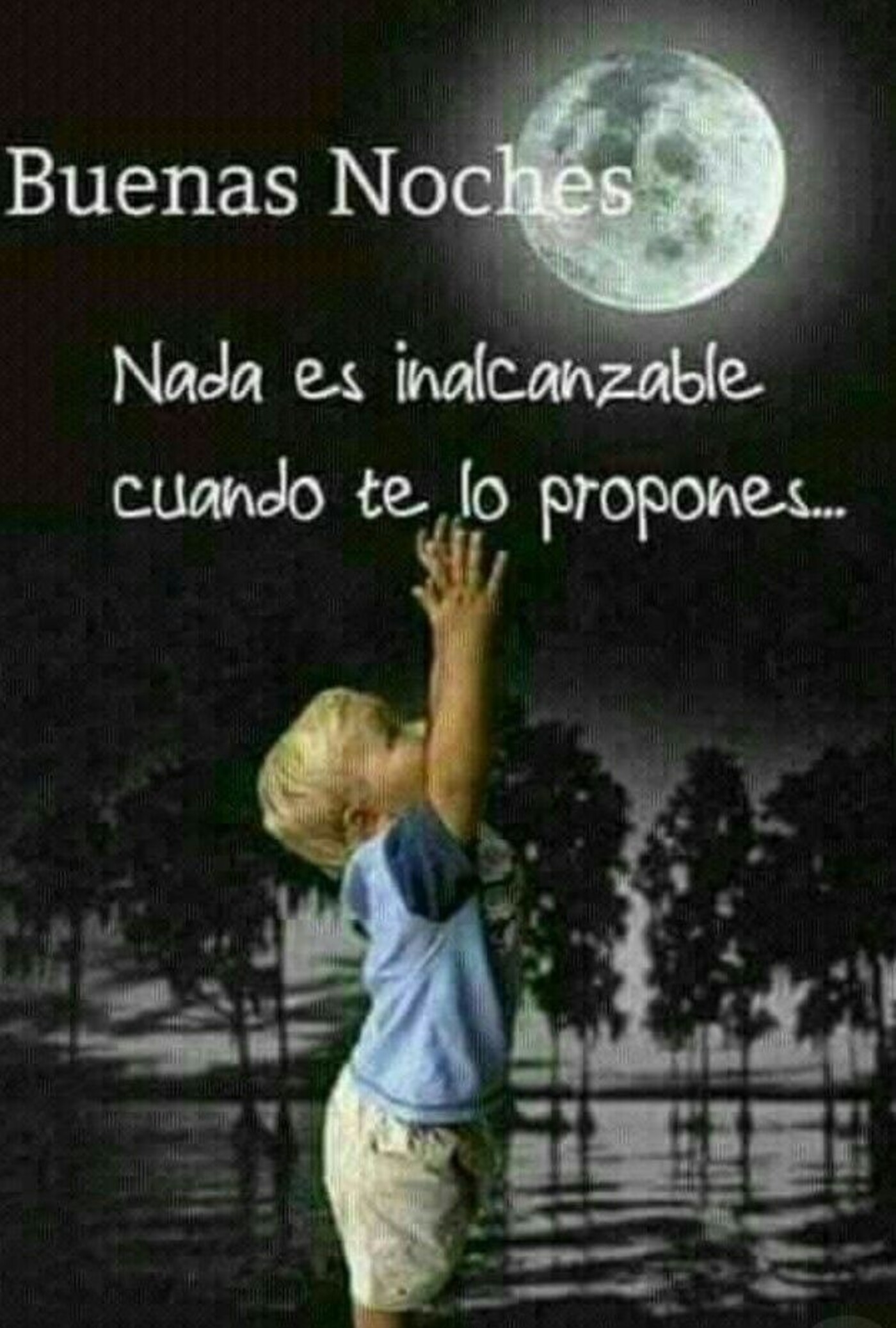 Buenas noches. Nada es inalcanzable cuando te lo propones...