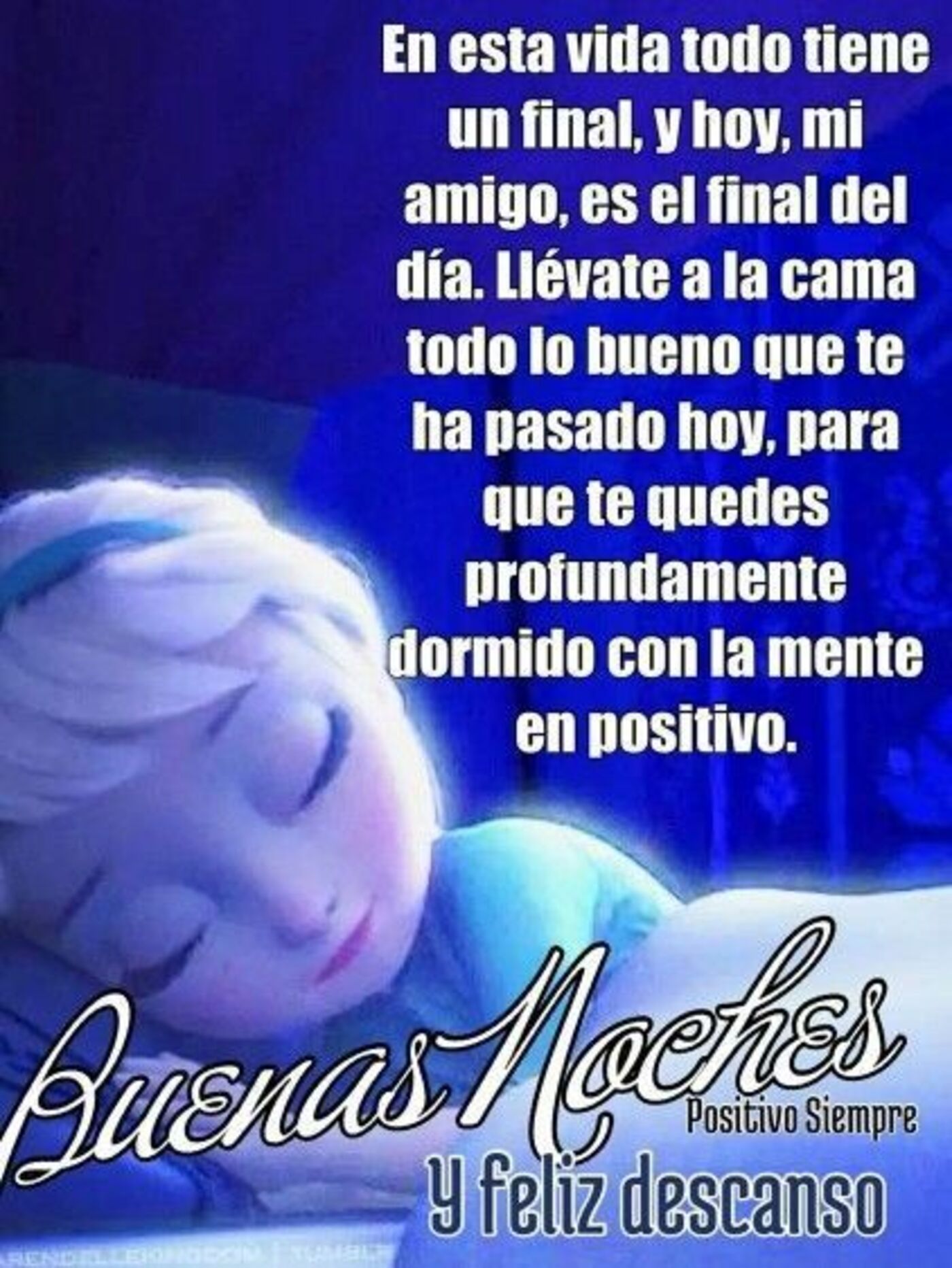 Buenas Noches y Feliz Descanso