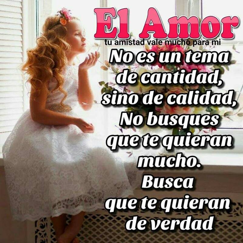 El Amor no es un tema de cantidad, sino de calidad, no busques que te quieran mucho. Buscan que te quieran de verdad.